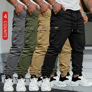 Men’s loose straight-leg work pants, casual cargo pants, breathable and comfortable loose straight-leg long pants with multiple pockets—suitable for spring, summer, autumn, and winter; ideal for hiking, fishing, outdoor leisure, and casual wear.