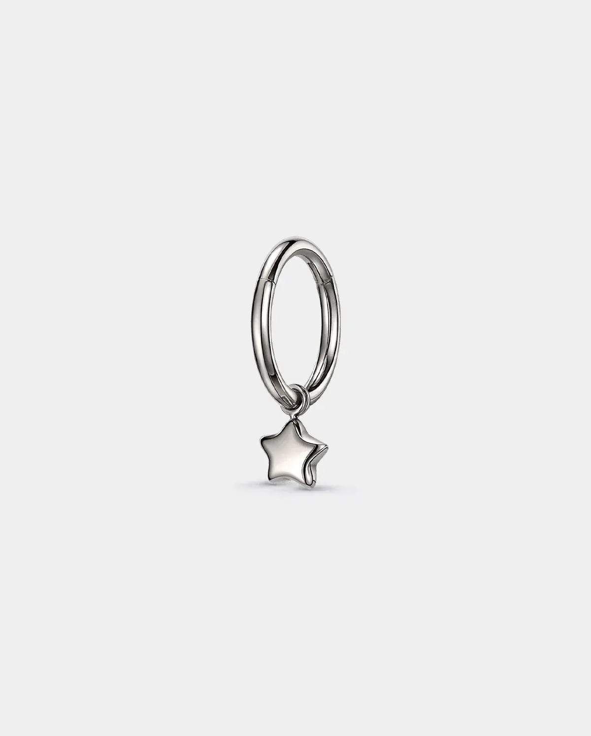 Star Dangle Titanium Helix Hoop