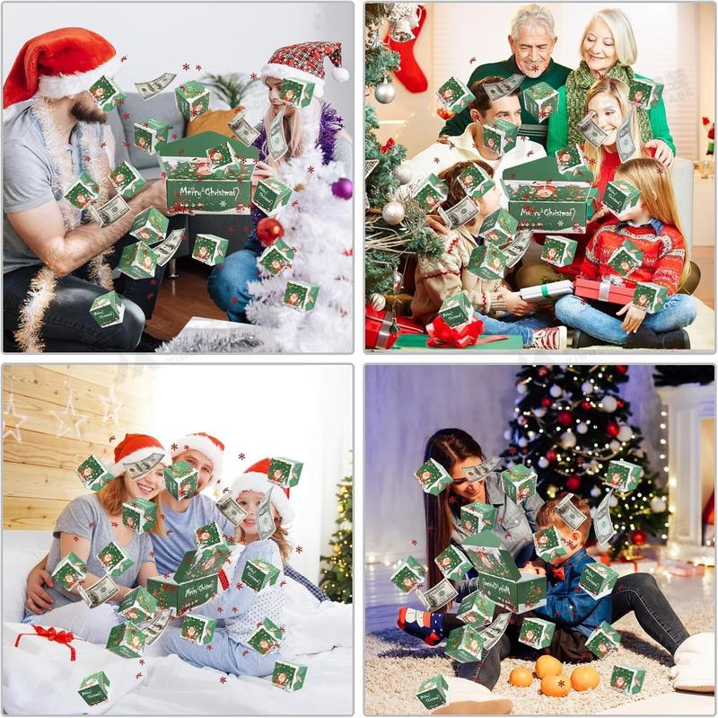 Unique Folding Bouncing Red Envelope with Confetti for Birthday Anniversary Valentine 16 Bounces No Cash Include