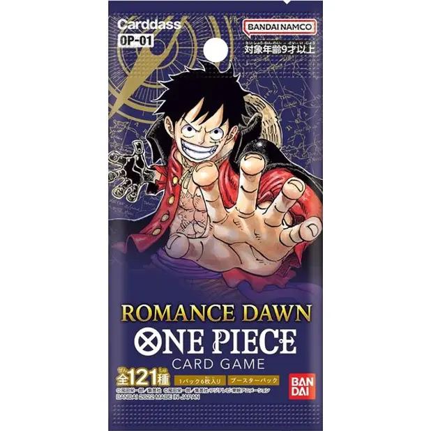 One Piece OP01: Romance Dawn Japanese Booster Pack (6 Cards)