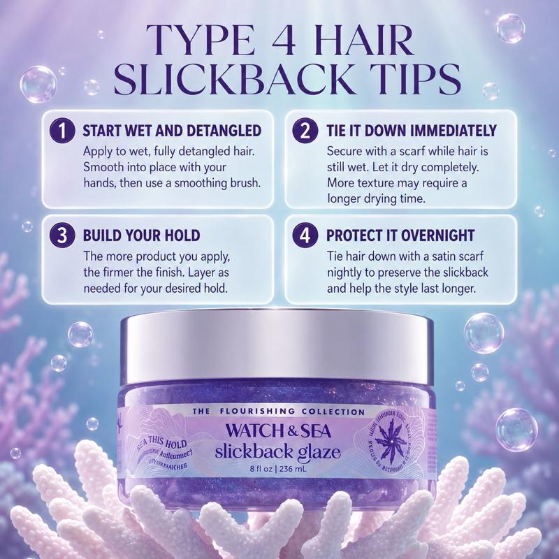 “SEA THIS HOLD” Maximum & Shimmery Slickback Glaze (For Slickback Ponytails Only)