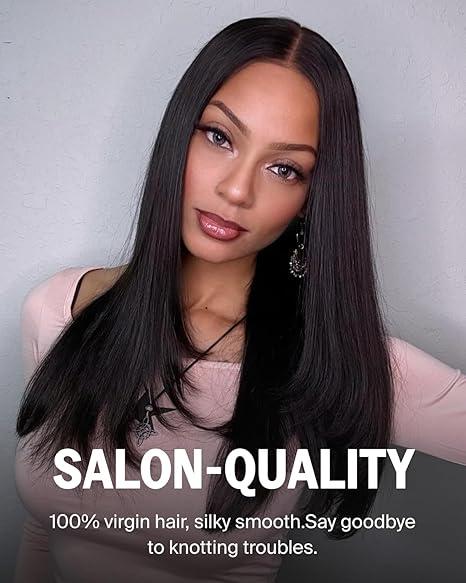 Megalook 250% Density Burgundy #99J/Natural Black/Milk Tea Straight 6x5 HD Full Lace Frontal Wig Transparent Lace Human Hair Lace Wig Red Colored for Women Pre Plucked