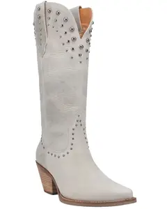 Dingo Women's Talkin Rodeo Western Boot Snip Toe - Di585-Off White