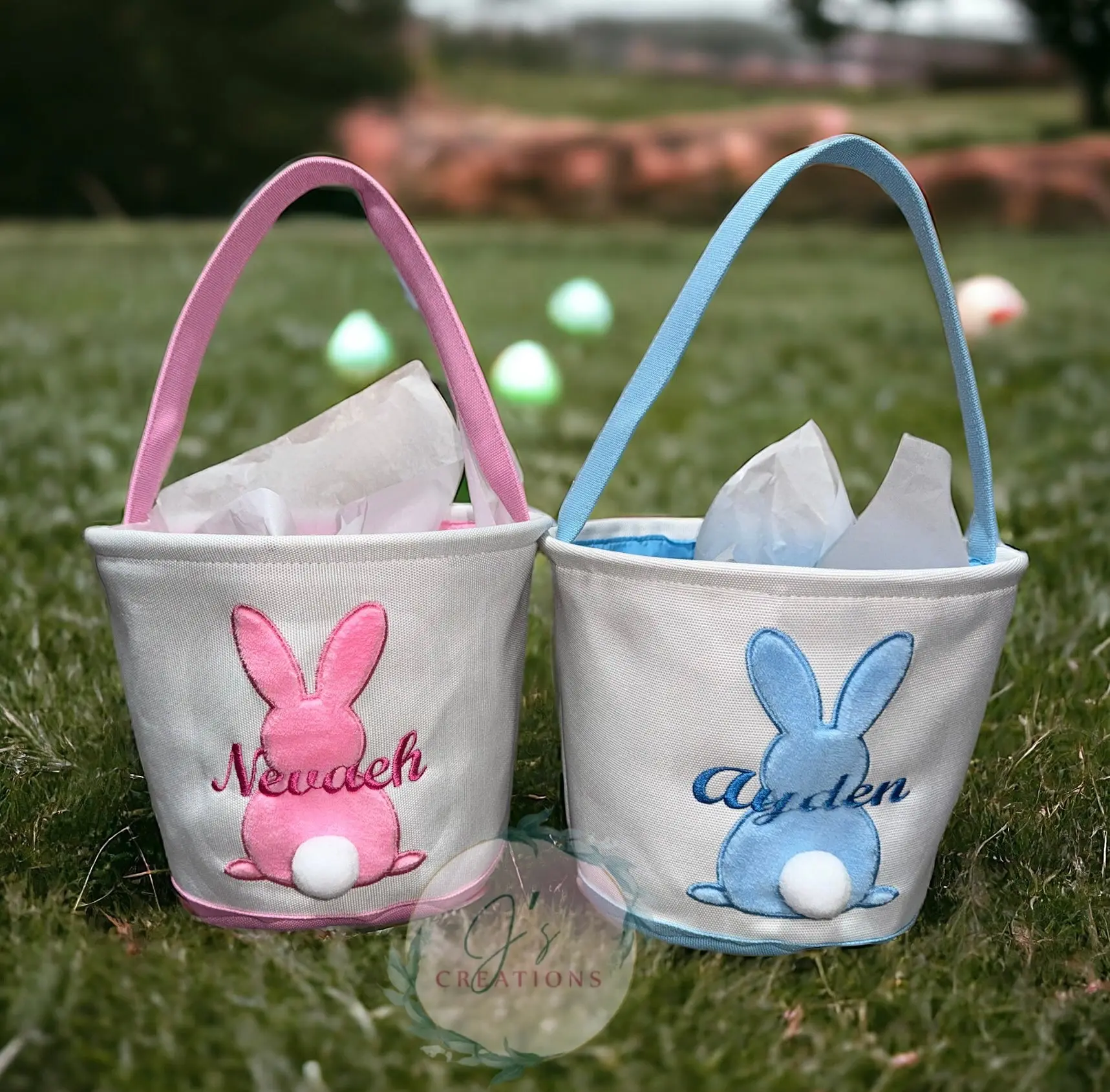 Embroidered Easter Basket