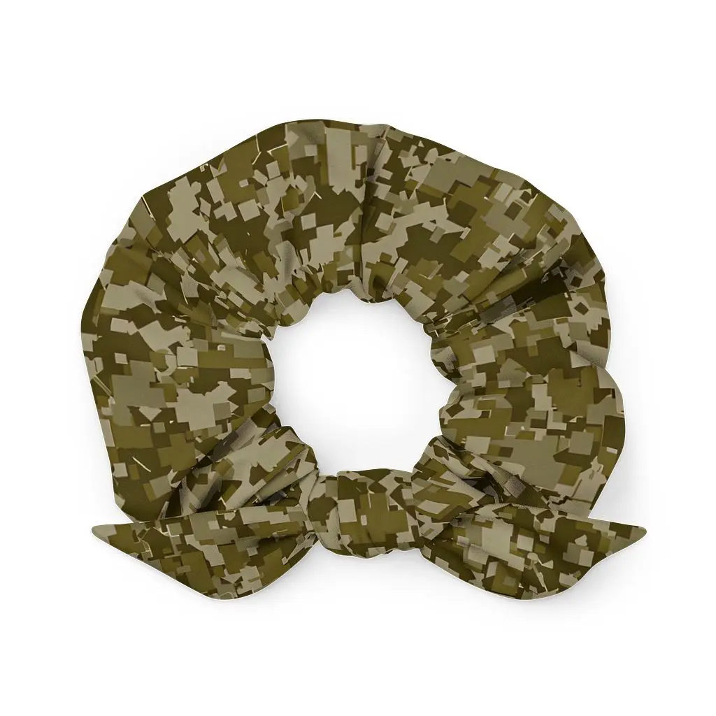 Eco-Friendly Camo All-Over Print Scrunchie
