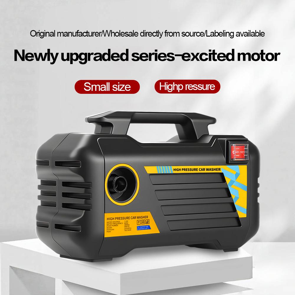 Joysync Electric Pressure Washer 2600 Max PSI 4.8 GPM Electric Powered Washers, Built-in Carry Handle, Detachable Foam Cannon, Pro-Style Wand,Nozzle Set, for Cars/Fences/Driveways/Home/Patios