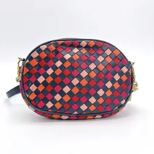 Pre-owned Bottega Veneta canvas Crossbody Bags Leather Crossbody