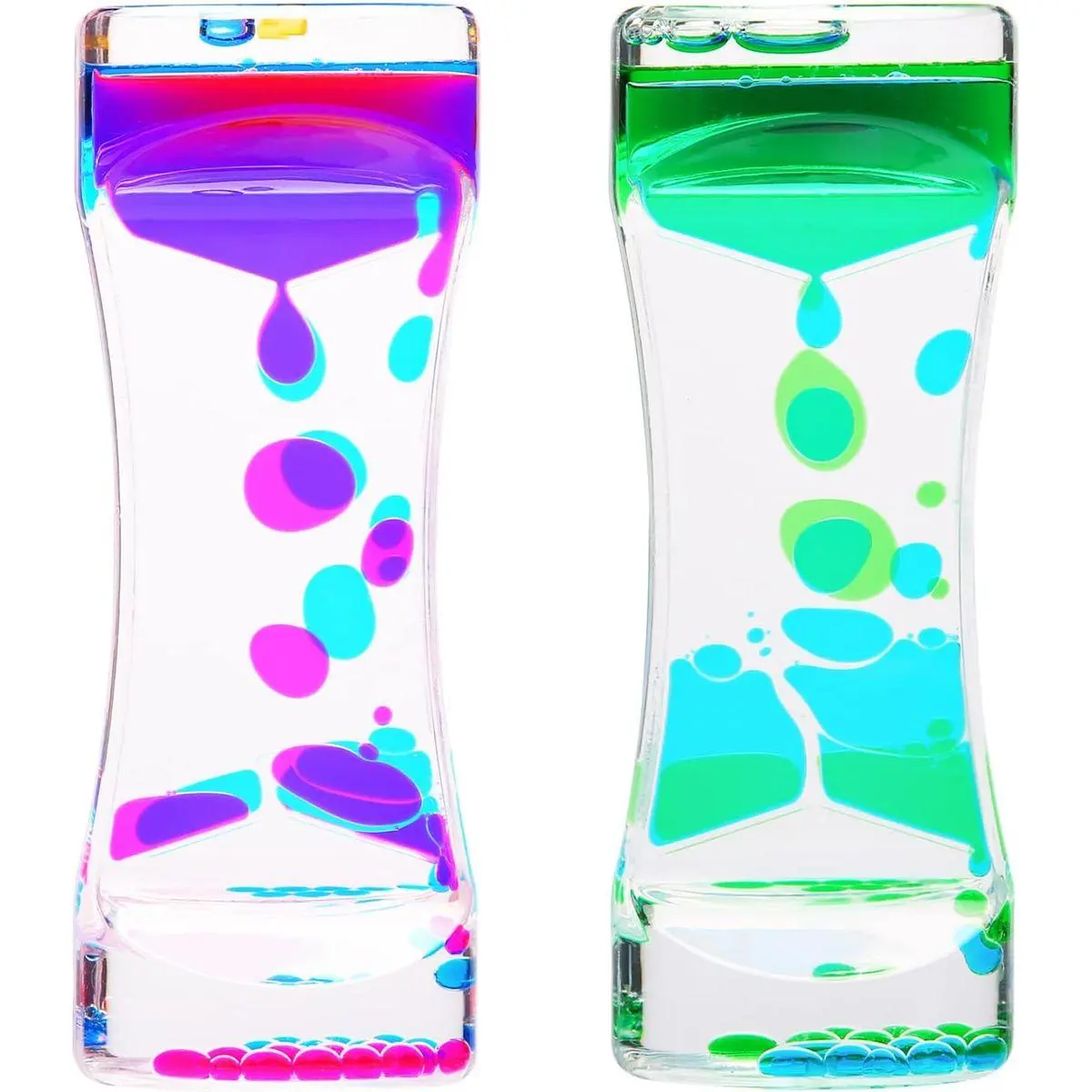 Liquid Motion Bubbler Timer 2Pack Sensory Toys for Relaxation, Floating ...