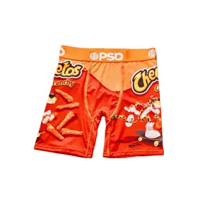 PSD Mens Cheetos Crunchy Boxer Brief - Standard Length 7 Inch Inseam, Soft and Breathable Poly Blend Fabric