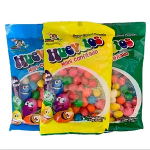 Huevitos de Maní confitado 6 oz c/u Pack de 3 Bolsitas 1 verde/1 amarillo/1 celeste.  / sugar coated peanuts