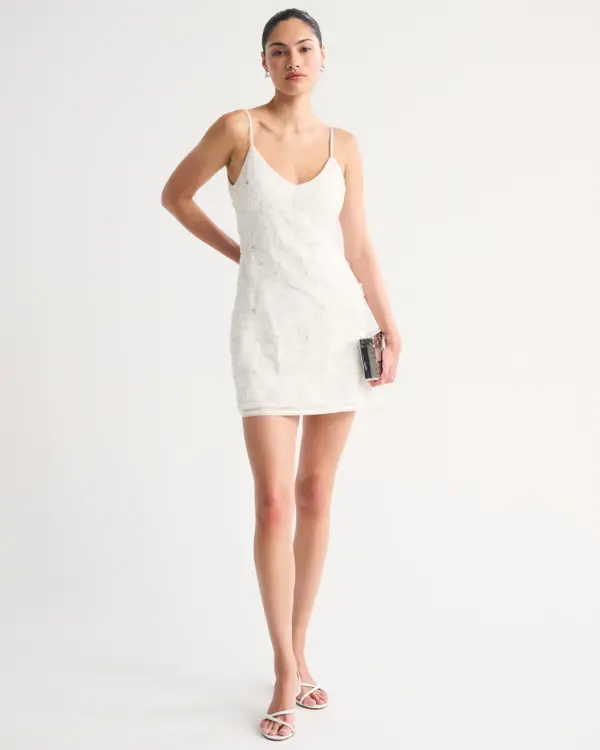 Embellished Shift Mini Dress - TikTok Shop