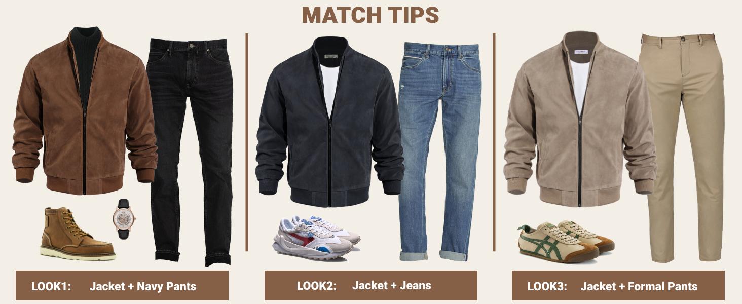 COOFANDY Fall Outfits men's spring, 100% polyester lightweight early summer thin casual jacket retro lightweight classic men's clothing Jeans T-Shirt Coats Soft Blazers