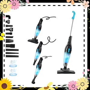 [Springglowup] INTERCLEANER 1701 Corded Vacuum Cleaner, 400W Motor, 15KPa Powerful Suction, 12-in-1 Lightweight Bagless Stick & Handheld Vacuum for Hardwood Floors, Carpets, Cars, Pet Hair — Ultra Quiet, Christmas Gift Idea,stick cleaner