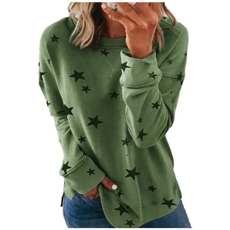 Women's loose plus size long sleeved T-shirt printed sportswear women's hooded top comfortable casual round neck geometric purple clothes fashionable and elegant evening wear daily dress single item styleGift