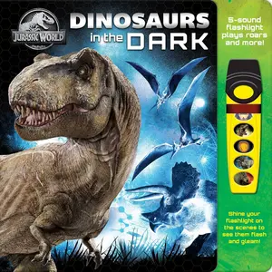 USED-Jurassic World: Dinosaurs in the Dark Sound Book [With Battery] by Pi Kids (Board book)