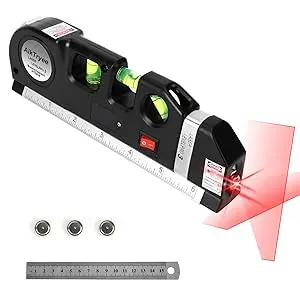 thumbnail image 2 of Multipurpose Cross Line Laser Level – 360° Tilt Sensor, Easy Setup, DIY Tool Kit 2 of 5