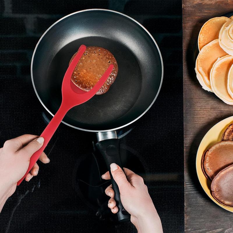 2-in-1 Silicone Turner and Spatula Tong – Egg Flipper, Versatile Kitchen Cooking Tool for Eggs, Pancakes, French Toast & Omelets- Kitchen Utensils 2-in-1 Silicone Turner and Spatula Tong – Egg Flipper, Versatile Kitchen Cooking Tool for Eggs, Pancakes, French Toast & Omelets- Kitchen Utensils