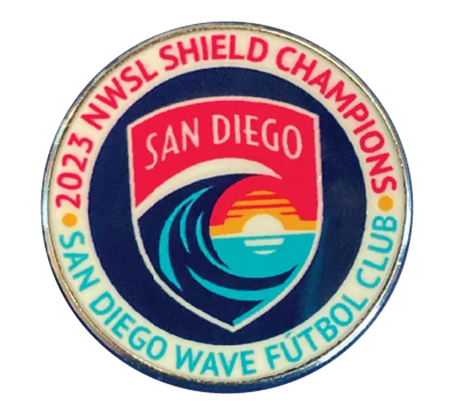 San Diego Wave FC Shield Champions Crest Pin
