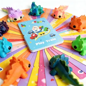 24pcs 3D Printed Axolotl Baby Toy – Salamander Figurine   Movable Cute Animal Gift for Kids, Friends, Party & Home Decor