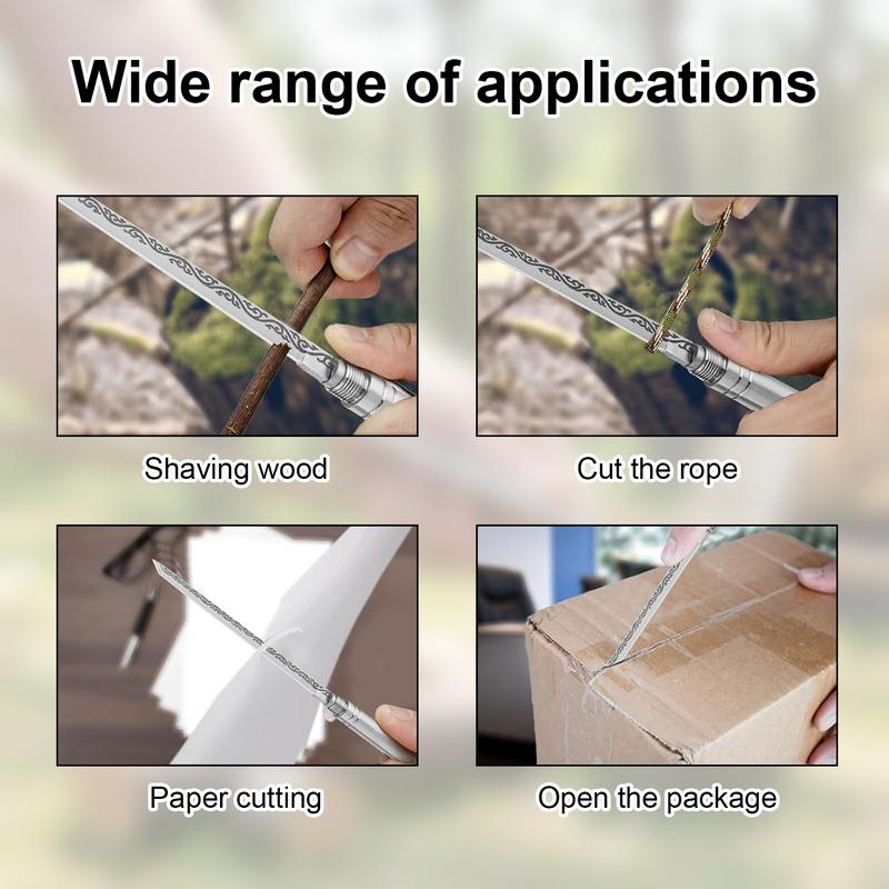 VAYWET Stainless Steel Mini Knife 1 Piece Set with Blade Handle, Durable Meat Steak Knife, 1 pack Sheath, Thickened for Various Kitchen Uses Cutting Utensils Blade for Camping EDC Essential Hiking Outdoor Compact, Travel-Friendly Design for Everyday Carry