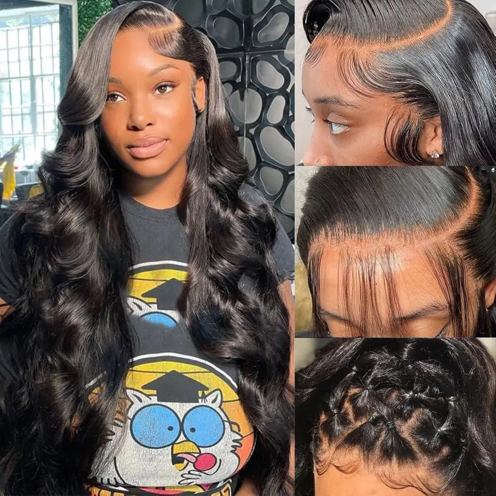 13X6 Lace Front Wig Human Hair 13x6 HD Body Wave Lace Front Wigs Human Hair Pre Plucked 180 Density Frontal Wigs Human Hair wigs for Black Women 10A Glueless Wigs Human Hair Pre Plucked wig summerwins