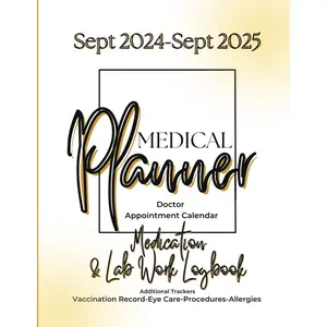 2024 Monthly Medical Planner: Doctor Appointment Calendar Paperback – Notebook, October 17, 2023