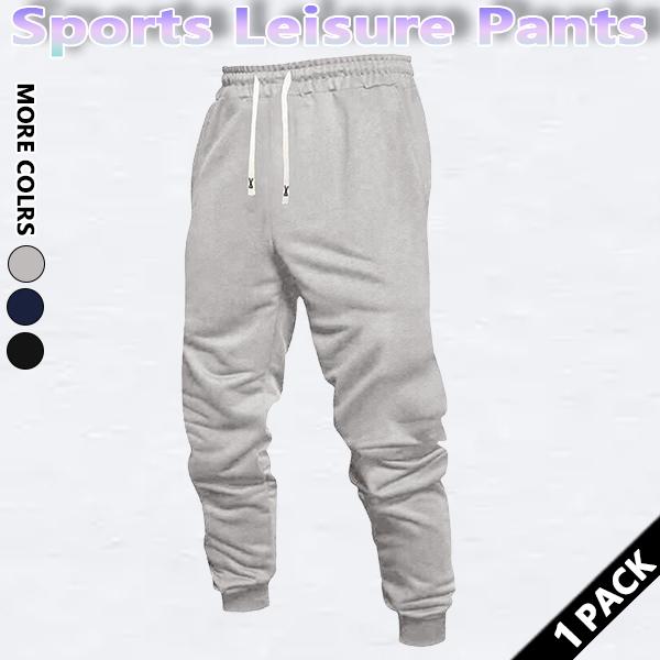 Men's Regular Fit Solid Drawstring Waist Sweatpants, Casual Pocket Design Pants for Fall & Winter, Men's Trousers for Daily Wear, Athleisure Pants