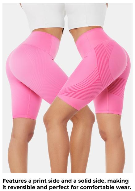 Fanka Body Sculpt Side Pocket 9" Biker Shorts (Reversible Wear)