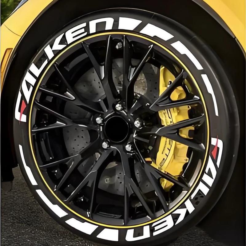 Individual Reflective Tire Letter & Number Decals – Waterproof, Easy-Apply, Long-Lasting Stickers for Custom Wheels, Cars, Motorcycles & Bikes