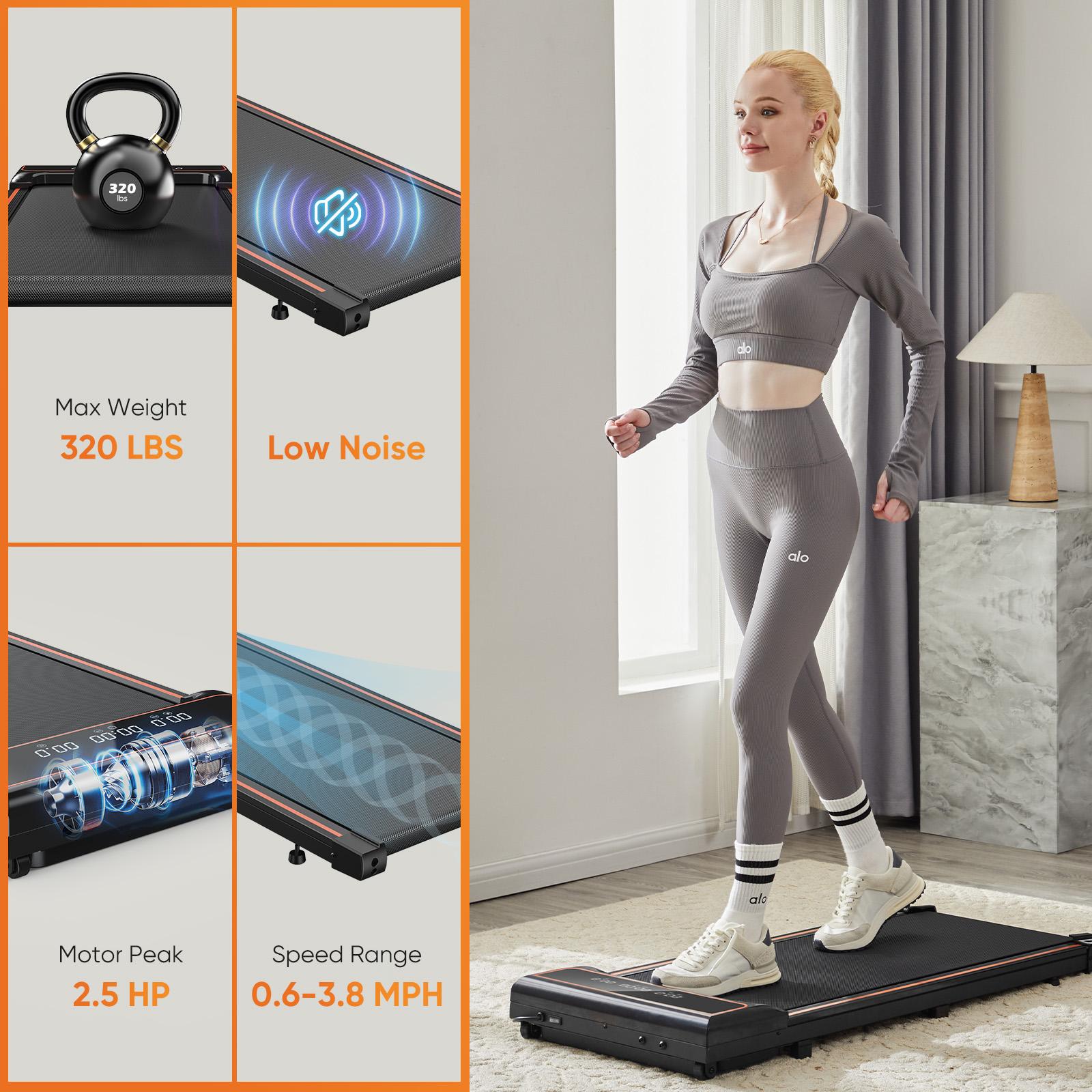Walking Pad Treadmill with Remote, 44.1"x19.3" Foldable & Portable for Under Desk, 0.5-4 MPH Quiet Walking Machine for Home/Office Walking Pad Treadmill with Remote, 44.1"x19.3" Foldable & Portable for Under Desk, 0.5-4 MPH Quiet Walking Machine for Home/Office