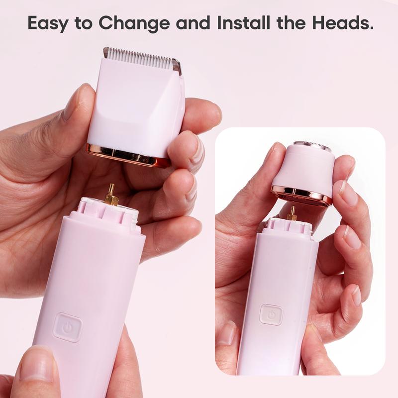 Bikini Trimmer for Women,Electric Razor & Shaver for Face, Body & Intimate Areas ,Hair Trimmer Ipx7 Waterproof Wet & Dry Use,Rechargeable Razor Travel Grooming Kit