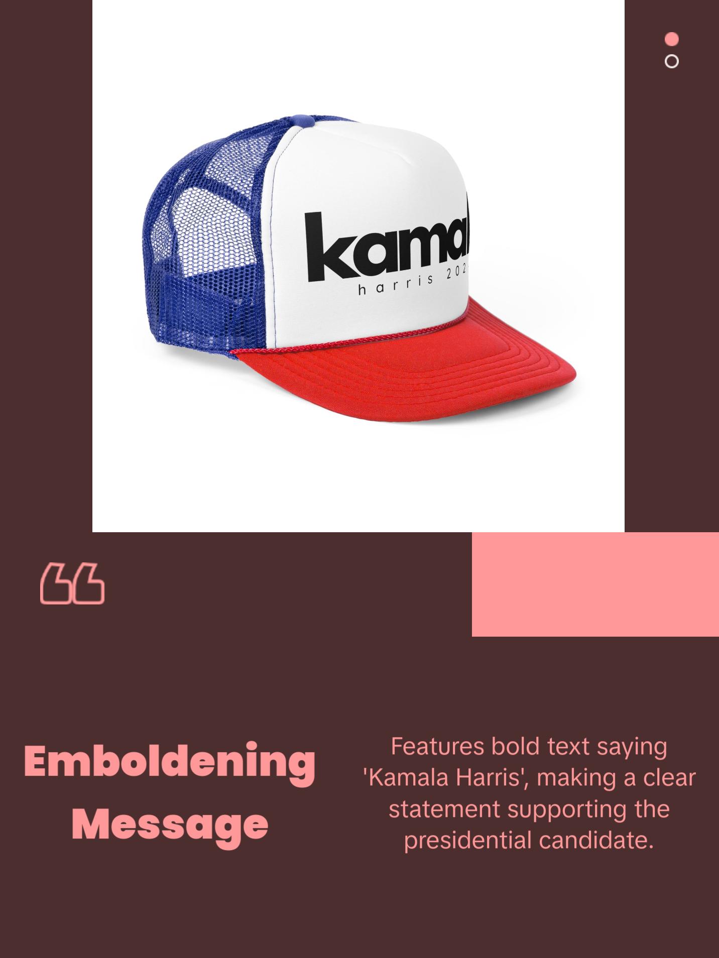 Kamala Harris Trucker Hat - Harris 2024 Hat