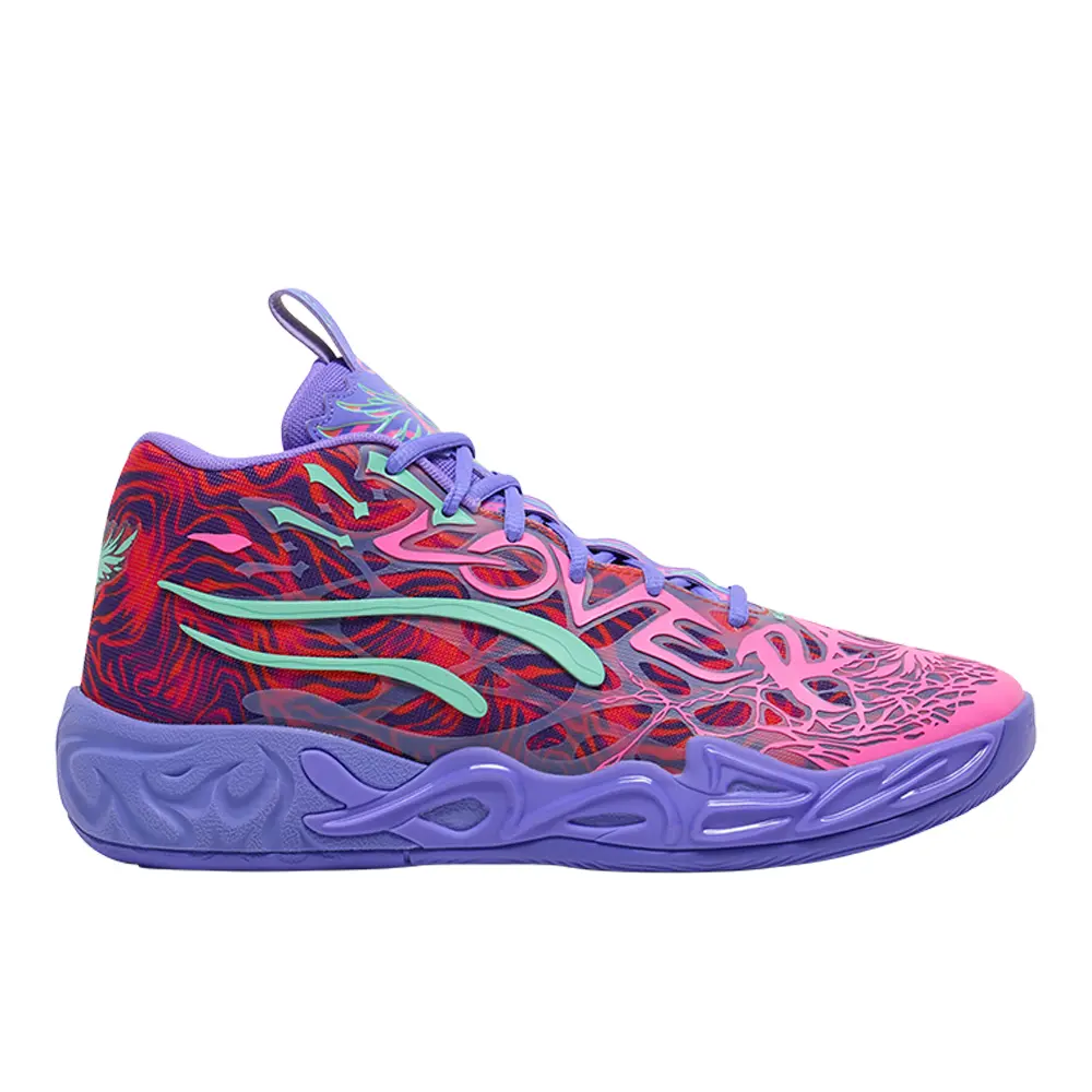 PUMA Mens X Lamelo Ball Mb.04 Creativity Pack Basketball Sneakers Shoes - Orange, Purple