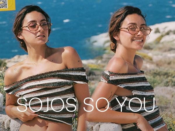 SOJOS Trendy Oval Polarized Sunglasses for Women Men, Chic Retro Small Narrow Round Womens Mens Sunnies