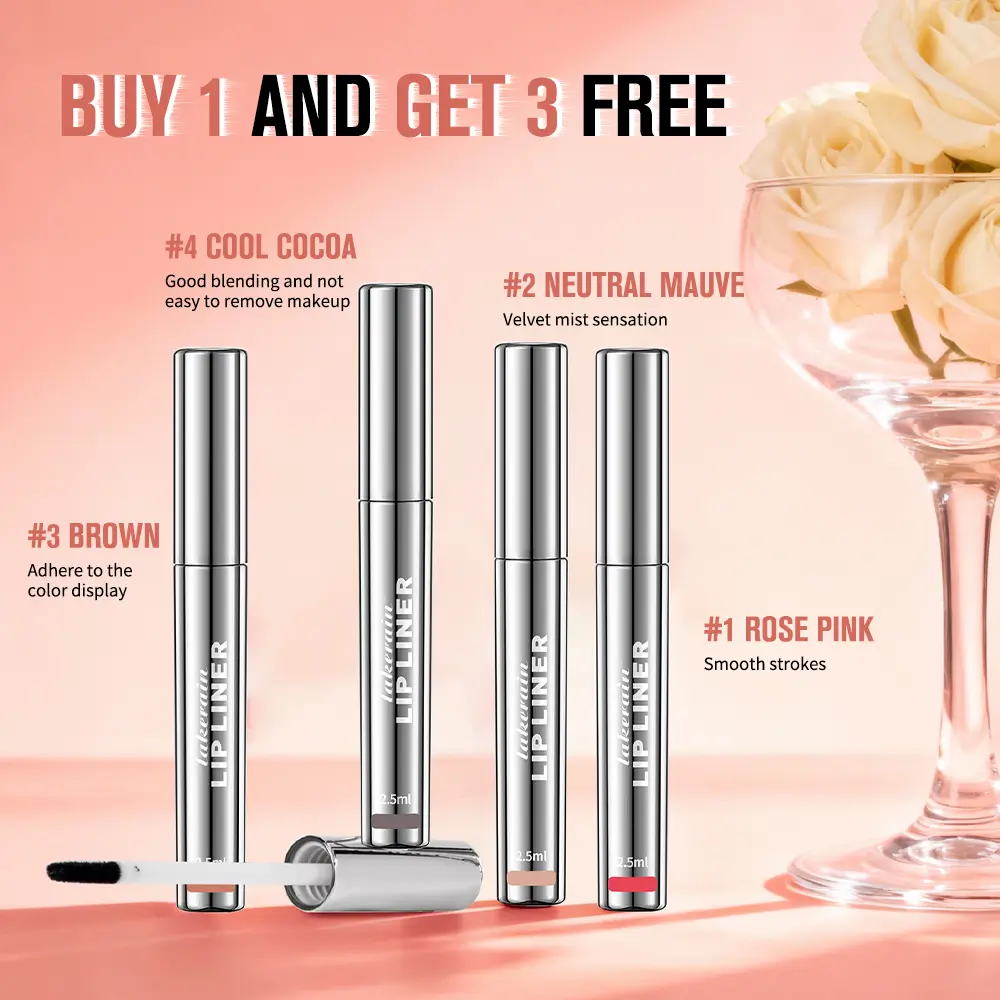 4Pcs Peel Off Lip Liner Stain Set , Waterproof Nude Matte Lip Tint, Non-Fading Peel Off Lip Color, Effortless Precision & Full Coverage, 24H Color Hold - Cosmetic 【US 2026 Deals for You Days】,back to school