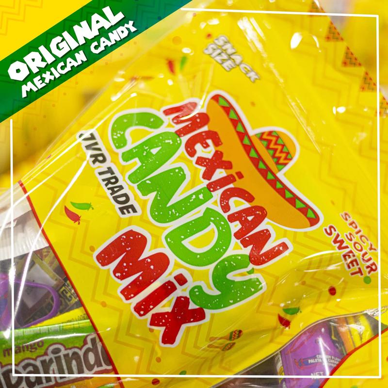 JVR Trade Dulces Mexicanos Variety Pack, ideal for kids adults and celebrations, mixed Mexican candy snacks, Luca Pelon Pulparindo Rellerindo included, 42 pieces, bold flavor variety, festive treat
