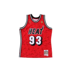 A Bathing Ape x Mitchell & Ness Miami Heat Jersey - Red