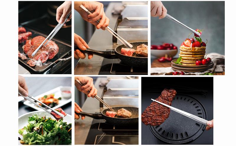 [New Deal] 2 Pcs 12-Inch Fine Tweezer Tongs,Extra-Long Stainless Steel Tweezers Tongs