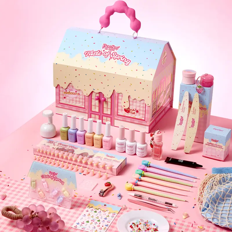 [LIVE ONLY]Beetles Taste of Spring Manicure Box - Easter Nail Designs Spring Floral Nails Vacation Nails Beach Nail Art Festival Nails Graduation Nails Wedding Guest Nails