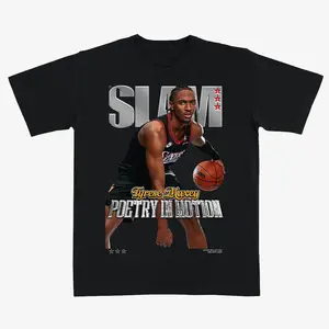 Tyrese Maxey "Poetry in Motion" T-Shirt – Celebrate Maxey's Dynamic Play Graphic Tee, Perfect for Basketball Lovers.
