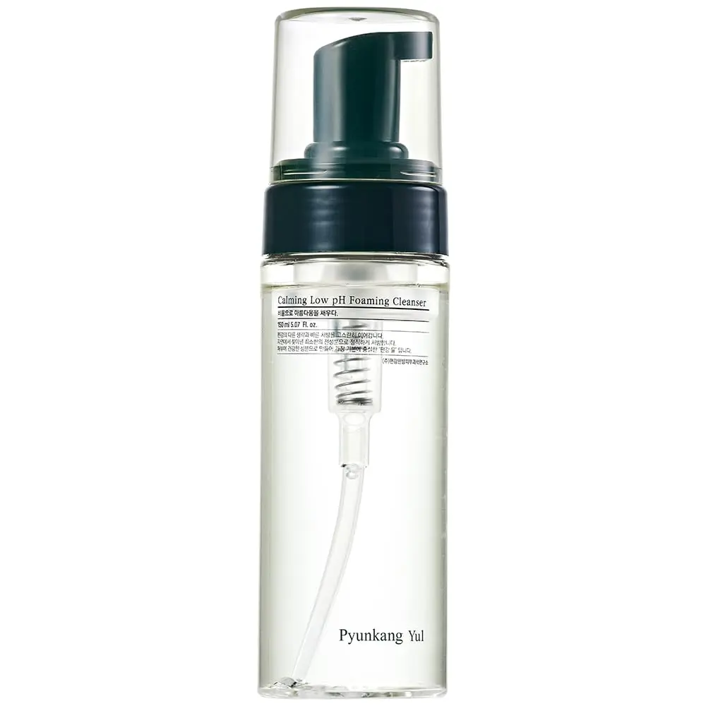[Pyunkang Yul] Calming Low pH Foaming Cleanser 150ml, Daily Face Wash & Makeup Remover with Tea Tree, Centella Asiatica, 5 Hyaluronic Acids, Removes Dead Skin Cells, Soothing Madecassoside, Korean SkinCare, Viral  Foaming Cleanser