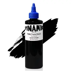 Professional Triple Black Tattoo Ink, Sterilized Hypoallergenic Long-Lasting Pigment for Outlining, Shading & Filling, Suitable for Pro & Beginner Tattoo Artists