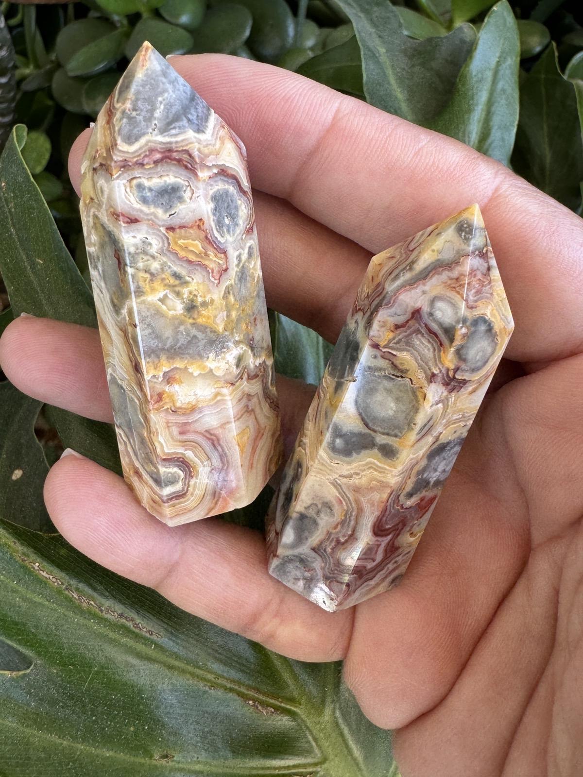 Crazy Lace Agate Towers from Urban Rutile
