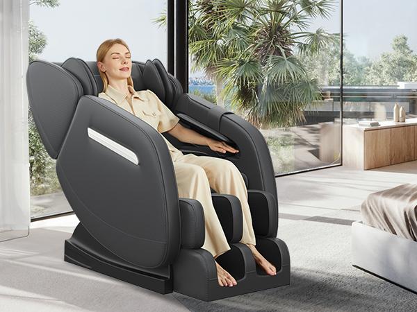 Real Relax massager zero gravity massage recliner equipped with whole-body airbags to control heating and comfort MM350 Bluetooth massage chair