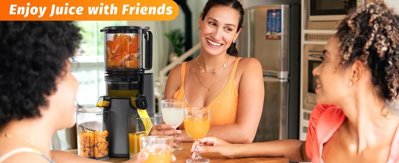Cold Press Juicer,medium-Sized Slow Masticating Machine with 5.3" Large Bore Feed Chute for Whole Fruits&Vegetables,350W Juice Extractor,Easy to Clean #TikTokShopBlackFriday Cold Press Juicer,medium-Sized Slow Masticating Machine with 5.3" Large Bore Feed Chute for Whole Fruits&Vegetables,350W Juice Extractor,Easy to Clean #TikTokShopBlackFriday