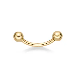 Banana Pin Barbell Eyebrow Piercing - 16G