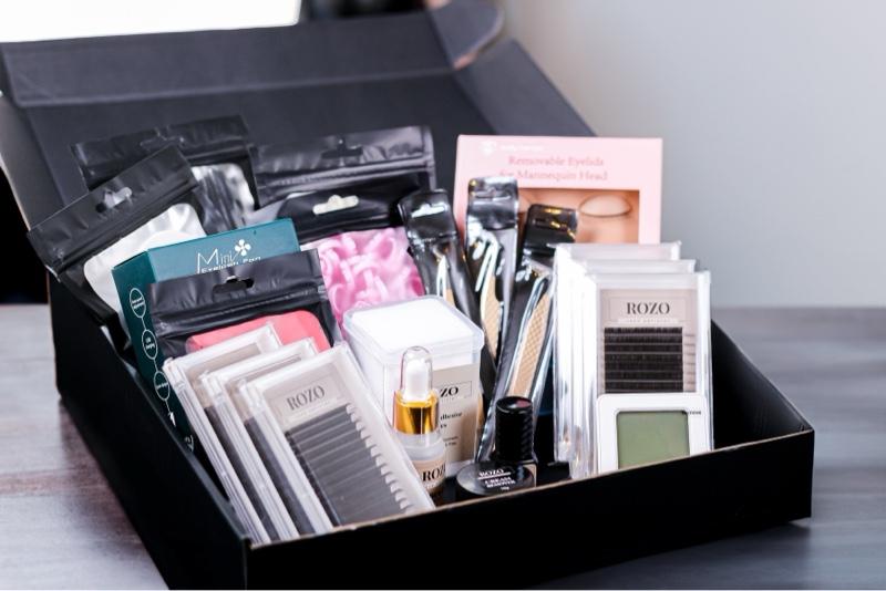Lash Kit AND Online Lash Course - Includes Classic, Volume, Mega Lashes, Mannequin, Tweezers, Glue, Bonder, Disposables and Essential Tools for Professional Application Lash Kit AND Online Lash Course - Includes Classic, Volume, Mega Lashes, Mannequin, Tweezers, Glue, Bonder, Disposables and Essential Tools for Professional Application
