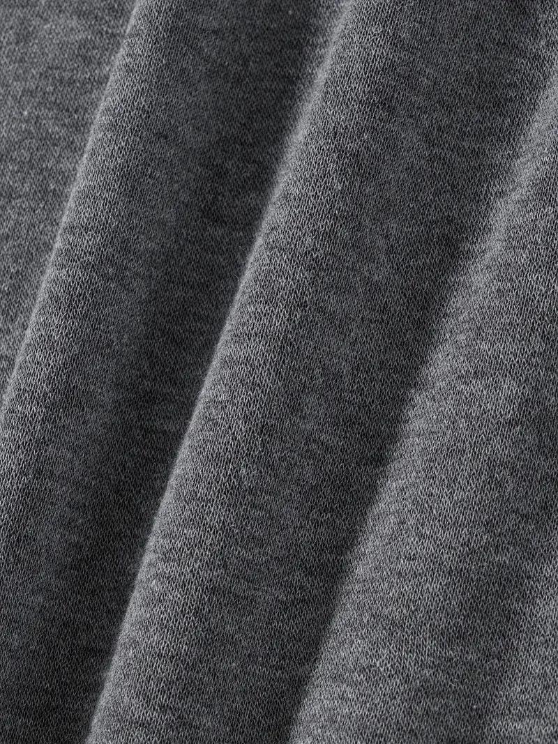 Men's sports two-piece hooded sweatshirt and pants set - gray with black logo, non stretch fabric, regular style, pocket, suitable for autumn and winter, casual wear | hooded sweatshirt | pocket pants, sweater hooded sweatshirt