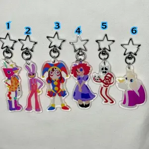 Digital Circus Acrylic Keychain: Kinger, Jax, Pomni & More