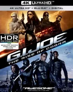 G.I. Joe: The Rise of Cobra  [4K ULTRA HD BLU-RAY MOVIE] With Blu-Ray, 4K Mastering, Ac-3/Dolby Digital, , Dolby, Digital Theater System, Dubbed, O-Card Packaging, Subtitled, Widescreen, 2 Pack